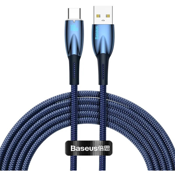 Кабели для сотовых телефонов BASEUS, Кабель Baseus Glimmer Series Fast Charging Data Cable USB Type-A - Type-C 100W CADH000503 (2 м, синий)
Кабели для сотовых телефонов BASEUS, Кабель Baseus Glimmer Series Fast Charging Data Cable USB Type-A - Type-C 100W CADH000503 (2 м, синий)