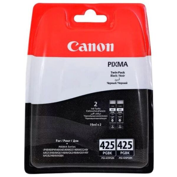 Расходные материалы для принтеров CANON, Картридж Canon PGI-425BK TwinPack для Canon PIXMA MG6140
Расходные материалы для принтеров CANON, Картридж Canon PGI-425BK TwinPack для Canon PIXMA MG6140