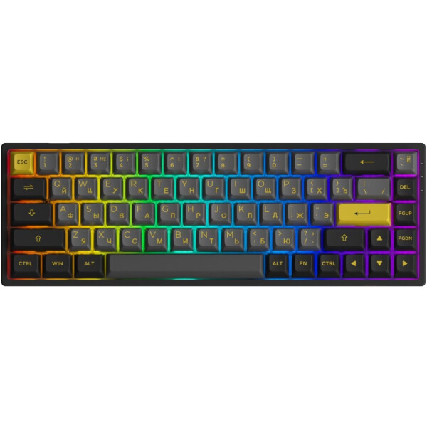 Клавиатуры Akko, Клавиатура Akko 3068B Plus Black & Gold 1571138 (Akko CS Jelly Pink)
Клавиатуры Akko, Клавиатура Akko 3068B Plus Black & Gold 1571138 (Akko CS Jelly Pink)