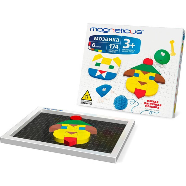 Игры, игрушки MAGNETICUS, Мозаика MAGNETICUS, 174 элемента/6 цветов/30 этюдов, MM-0174
Игры, игрушки MAGNETICUS, Мозаика MAGNETICUS, 174 элемента/6 цветов/30 этюдов, MM-0174