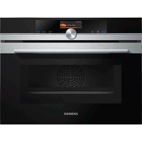 Духовые шкафы SIEMENS, Компактный духовой шкаф с интегрированной СВЧ Siemens CM636GBS1
Духовые шкафы SIEMENS, Компактный духовой шкаф с интегрированной СВЧ Siemens CM636GBS1