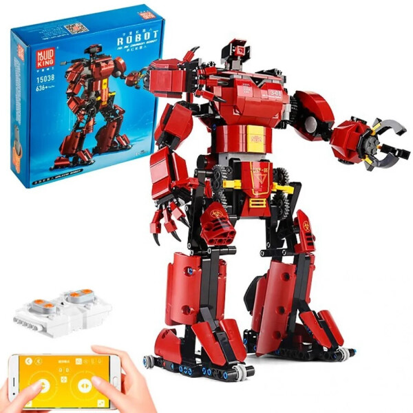 Игры, игрушки Mould King, Игрушка конструктор на радиоуправлении MOULD KING 15038 Робот Багровый Тайфун 
Игры, игрушки Mould King, Игрушка конструктор на радиоуправлении MOULD KING 15038 Робот Багровый Тайфун