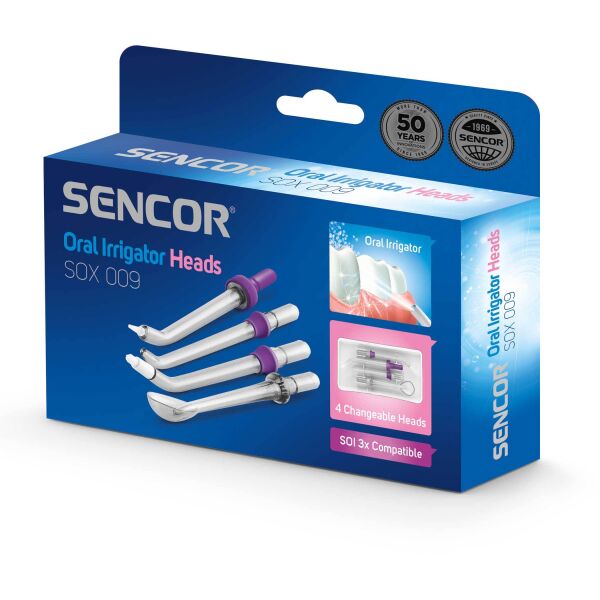 Насадки для зубных щеток и ирригаторов SENCOR, Сменные насадки Sencor SOX 009 (4 шт)
Насадки для зубных щеток и ирригаторов SENCOR, Сменные насадки Sencor SOX 009 (4 шт)