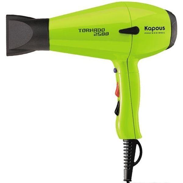 Фены Kapous Professional, Профессиональный фен для укладки волос Tornado 2500 Kapous, салатовый 1609
Фены Kapous Professional, Профессиональный фен для укладки волос Tornado 2500 Kapous, салатовый 1609