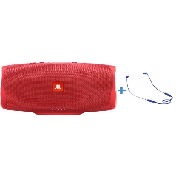 Беспроводные акустические системы JBL, Комплект акустики JBL: беспроводная колонка Charge 4 (красный)+ наушники T110BT (синий)
Беспроводные акустические системы JBL, Комплект акустики JBL: беспроводная колонка Charge 4 (красный)+ наушники T110BT (синий)