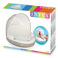 Надувной круг-шезлонг со сьемным навесом INTEX Canopy Island 58292EU Надувной круг-шезлонг со сьемным навесом INTEX Canopy Island 58292EU