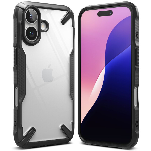 Чехол RINGKE FUSION X для IPHONE 16 BLACK Чехол RINGKE FUSION X для IPHONE 16 BLACK