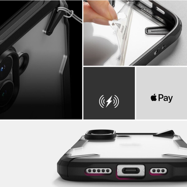 Чехол RINGKE FUSION X для IPHONE 16 BLACK Чехол RINGKE FUSION X для IPHONE 16 BLACK