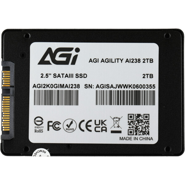 SSD AGI AI238 2TB AGI2K0GIMAI238 SSD AGI AI238 2TB AGI2K0GIMAI238