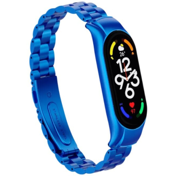 Ремешок Bingo Stainless для XIAOMI Mi Band 7 Синий