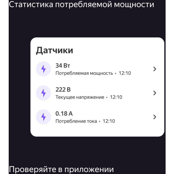 Умная розетка Яндекс YNDX-00540 (B - черный) Умная розетка Яндекс YNDX-00540 (B - черный)
