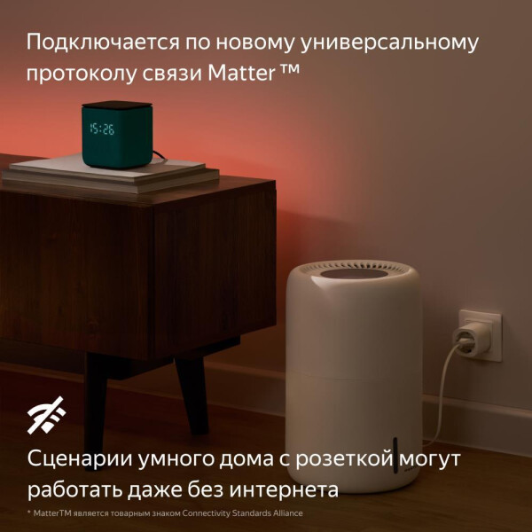 Умная розетка Яндекс YNDX-00540 (B - черный) Умная розетка Яндекс YNDX-00540 (B - черный)