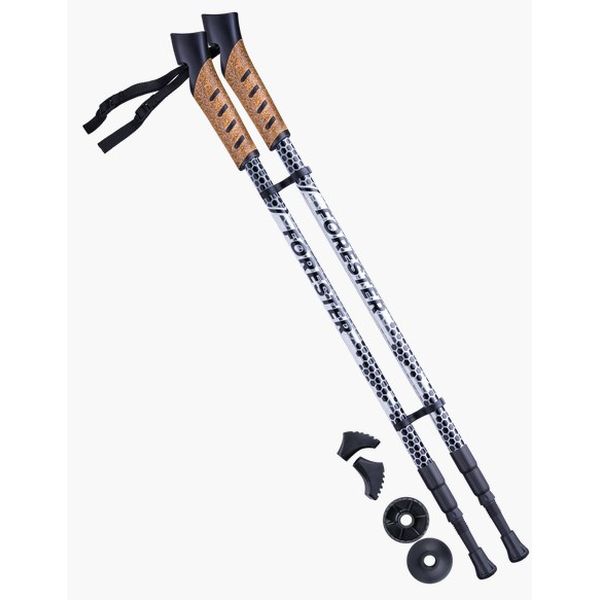 

Инвентарь для фитнеса Berger, Палки для скандинавской ходьбы Berger Forester 67-135 (серый/черный)