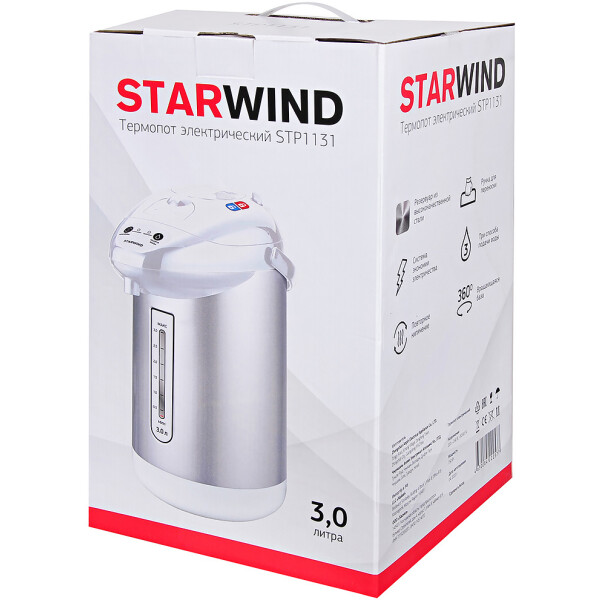 Термопот Starwind STP1131 белый Термопот Starwind STP1131 белый