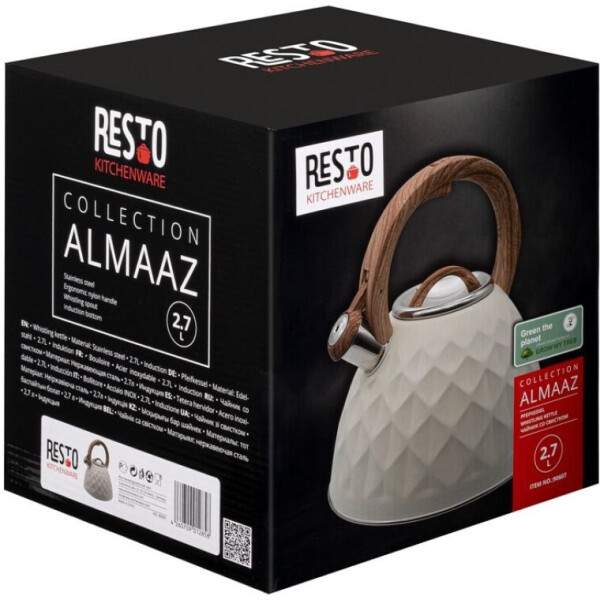 Чайник со свистком RESTO ALMAAZ 90607 2,7 л (бежевый)