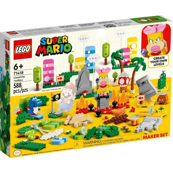 

Игры, игрушки LEGO, Конструктор LEGO Super Mario Набор инструментов для творчества (71418)