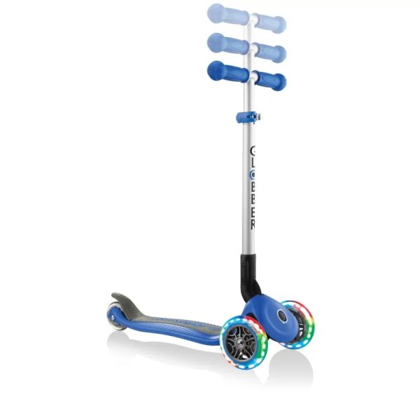 Самокат Globber Primo Foldable Lights (синий) Самокат Globber Primo Foldable Lights (синий)