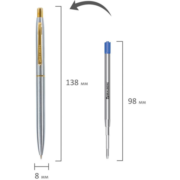 Ручка шариковая BRAUBERG Brioso 143463 Ручка шариковая BRAUBERG Brioso 143463