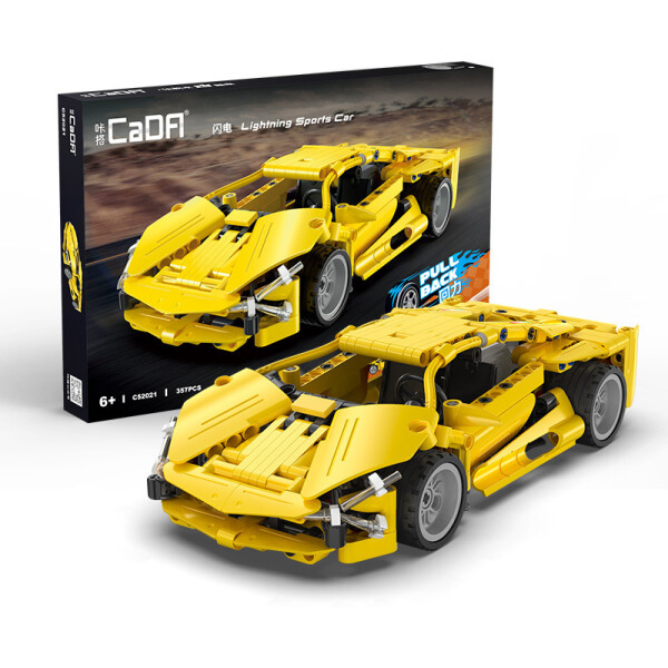 

Игры, игрушки CaDa, Конструктор CaDa C52021W Спорткар Молния инерционный
