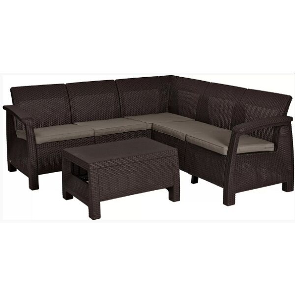 

Мебель для туризма и отдыха Keter, Набор уличной мебели Keter Corfu II Relax Set (коричневый)