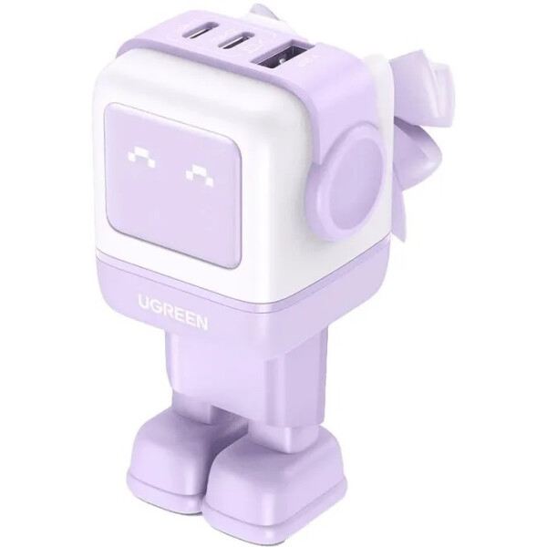Сетевое зарядное устройство UGREEN Nexode Robot GaN Tech 65W, CD361-35291 Purple Сетевое зарядное устройство UGREEN Nexode Robot GaN Tech 65W, CD361-35291 Purple