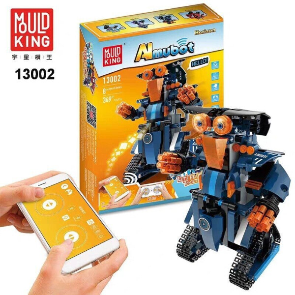 

Игры, игрушки Mould King, Игрушка конструктор на радиоуправлении MOULD KING 13002 Robot Warrior