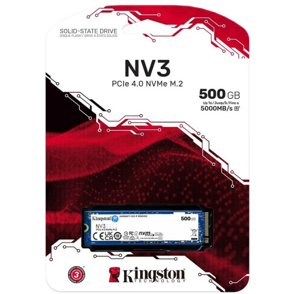 SSD Kingston NV3 500GB SNV3S/500G SSD Kingston NV3 500GB SNV3S/500G