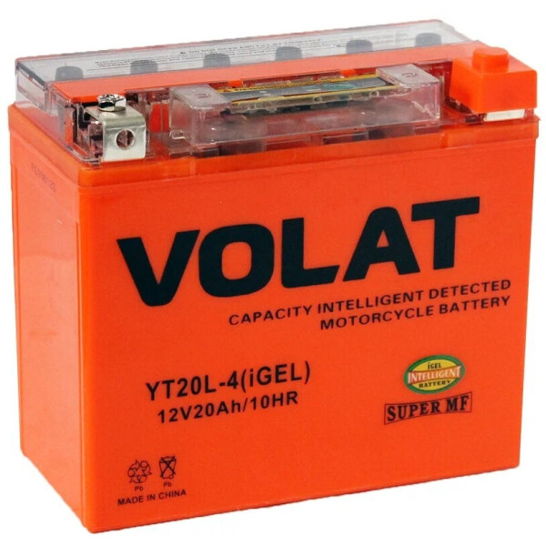 Мотоаккумулятор VOLAT YT20L-4 20Ah (iGEL) R+