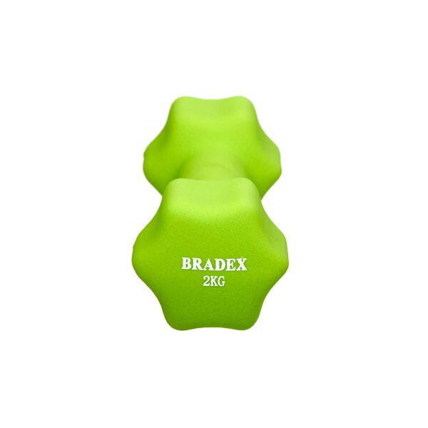 Гантель неопреновая BRADEX SF 0542 2 кг (салатовый) Гантель неопреновая BRADEX SF 0542 2 кг (салатовый)