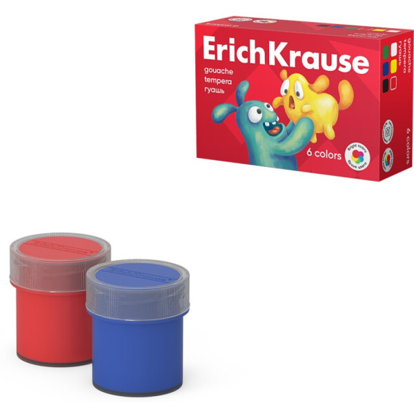 Гуашь Erich Krause Jolly Friends 61413 (6 цв)