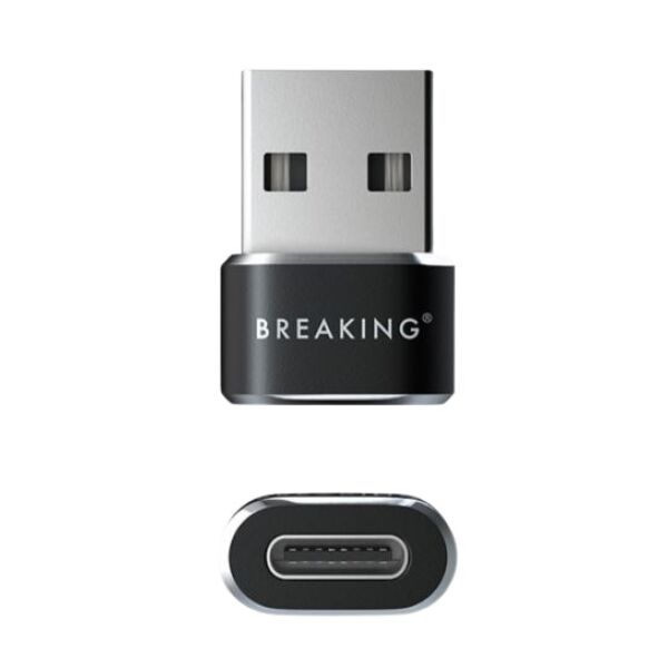 Адаптер USB-C - USB-A Breaking 24500 (черный)