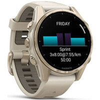 Умные часы Garmin Fenix 8 Sapphire 43мм (золотистый, дымчато-серый ремешок) Умные часы Garmin Fenix 8 Sapphire 43мм (золотистый, дымчато-серый ремешок)