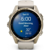 Умные часы Garmin Fenix 8 Sapphire 43мм (золотистый, дымчато-серый ремешок) Умные часы Garmin Fenix 8 Sapphire 43мм (золотистый, дымчато-серый ремешок)