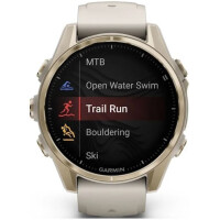 Умные часы Garmin Fenix 8 Sapphire 43мм (золотистый, дымчато-серый ремешок) Умные часы Garmin Fenix 8 Sapphire 43мм (золотистый, дымчато-серый ремешок)