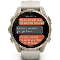 Умные часы Garmin Fenix 8 Sapphire 43мм (золотистый, дымчато-серый ремешок) Умные часы Garmin Fenix 8 Sapphire 43мм (золотистый, дымчато-серый ремешок)