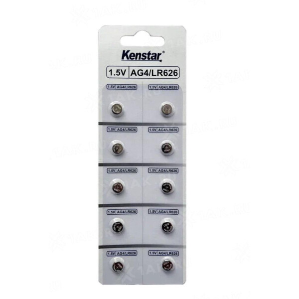 Алкалиновые батареи KENSTAR KS-G4-BL10 G4/LR626/LR66/377A/177