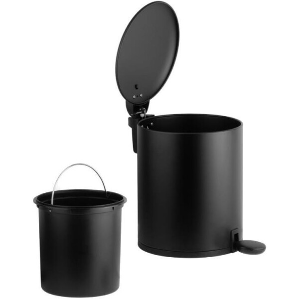 Ведро для мусора с педалью PERFECTO LINEA Black Onyx 22-200205 (5 л) Ведро для мусора с педалью PERFECTO LINEA Black Onyx 22-200205 (5 л)