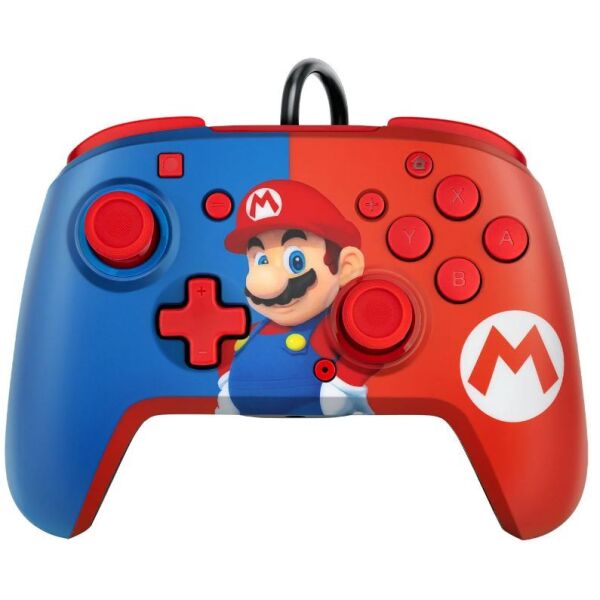 

Геймпады и джойстики PDP, Геймпад PDP Faceoff Mario для Nintendo Switch