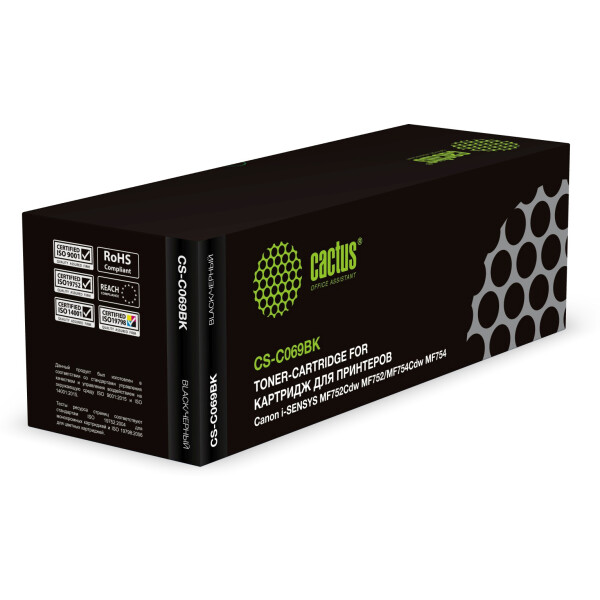 Картридж лазерный Cactus CS-C069BK 069