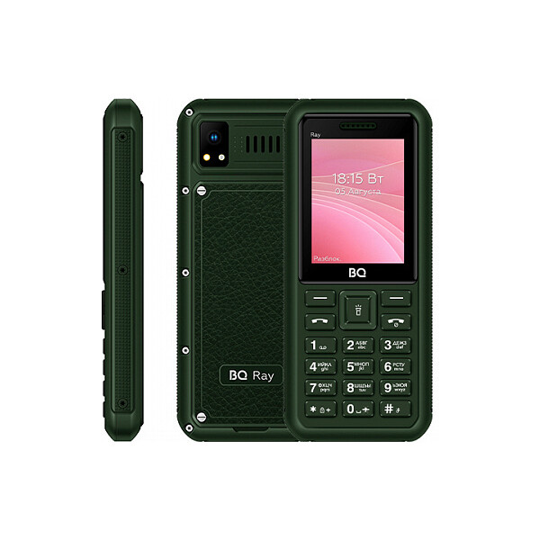 Кнопочный телефон BQ-Mobile BQ-2454 Ray (зеленый)