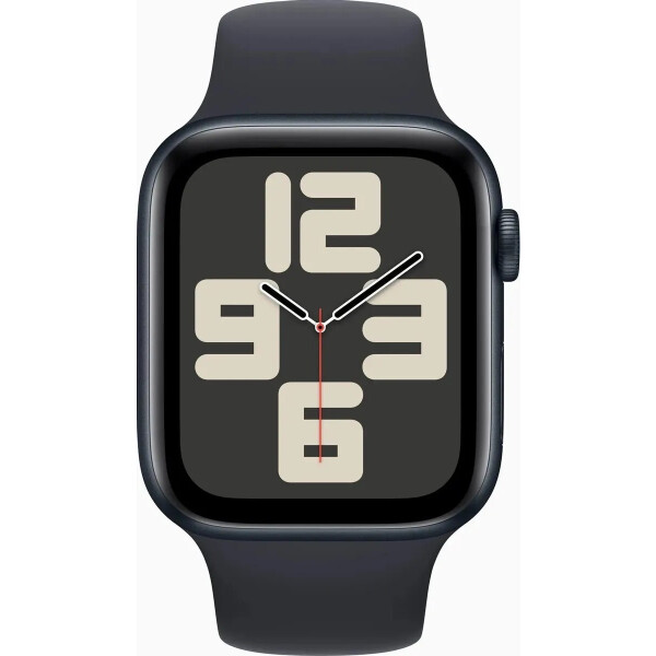 Смарт-часы Apple Watch SE 2024 GPS 44mm Midnight MXEK3LL/A (силиконовый ремешок M/L)