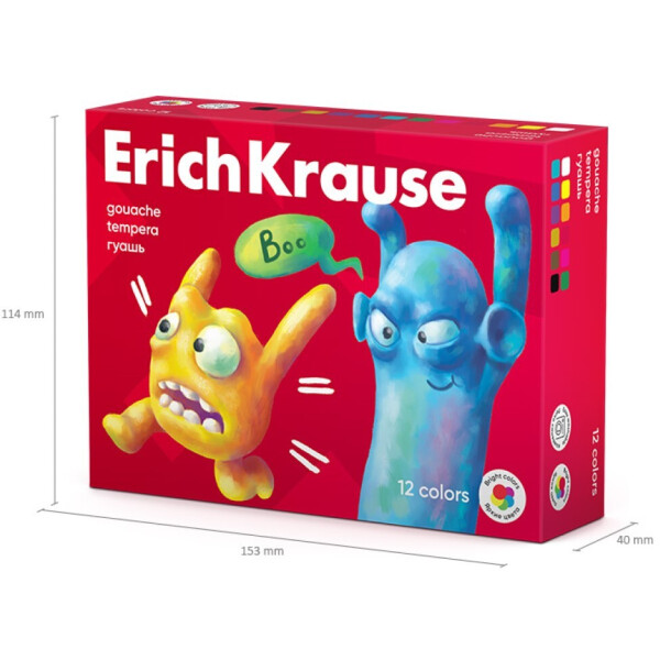 Гуашь Erich Krause Jolly Friends 61415 (12 цв) Гуашь Erich Krause Jolly Friends 61415 (12 цв)
