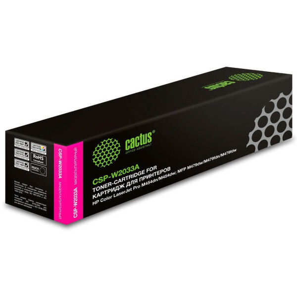Картридж лазерный Cactus CSP-W2033A 415A пурпурный (2100стр.) для HP LJ M454/MFP M479