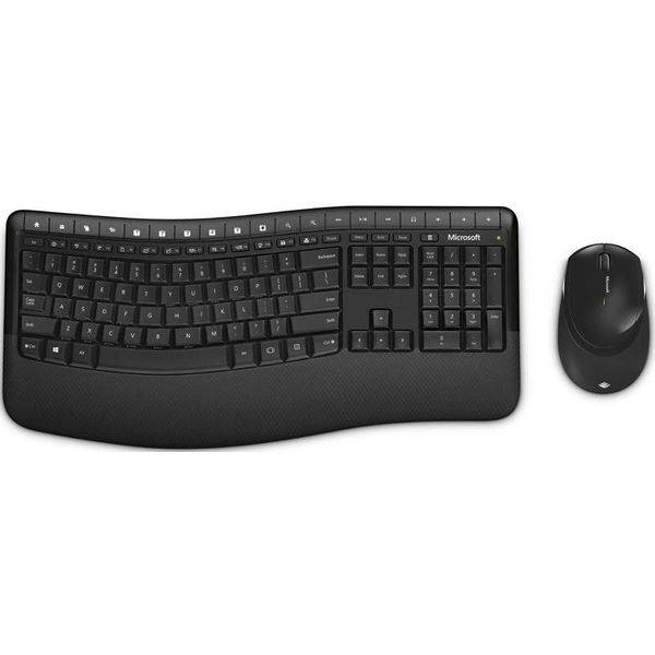 

Комплекты (клавиатура, мышь, наушники) MICROSOFT, Мышь + клавиатура Microsoft Wireless Comfort Desktop 5050 (PP4-00017)