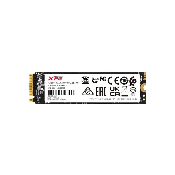 SSD ADATA XPG GAMMIX S70 Blade 4TB AGAMMIXS70B-4T-CS