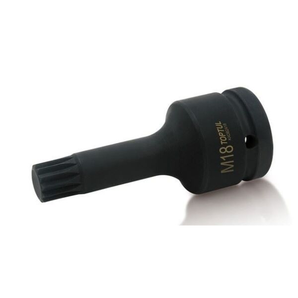 

Оснастка для инструмента Toptul, Ударная головка Toptul 3/4" 105мм SPLINE M18 KADB2418