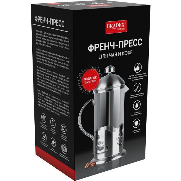 Френч-пресс BRADEX TK 0613 Френч-пресс BRADEX TK 0613