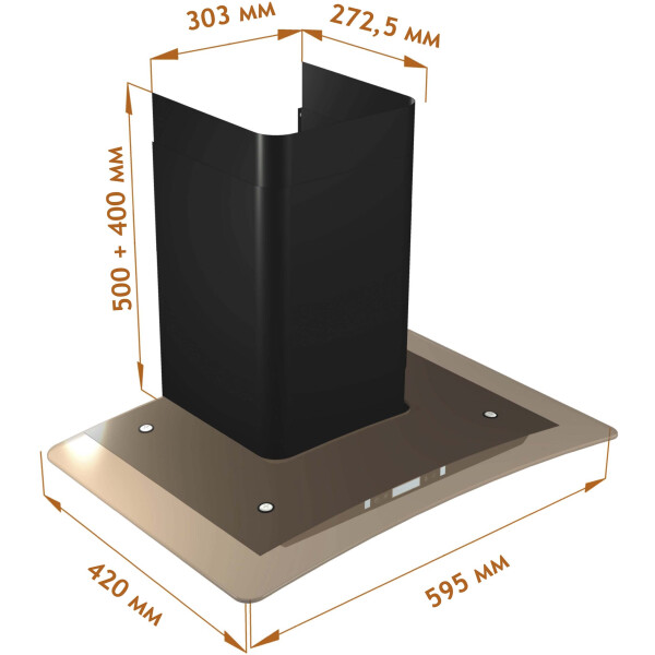 Кухонная вытяжка Backer QD60E-MC BG 12K Кухонная вытяжка Backer QD60E-MC BG 12K