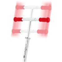 Самокат Razor A5 Lux (серебристый/красный) Самокат Razor A5 Lux (серебристый/красный)