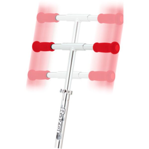 Самокат Razor A5 Lux (серебристый/красный) Самокат Razor A5 Lux (серебристый/красный)